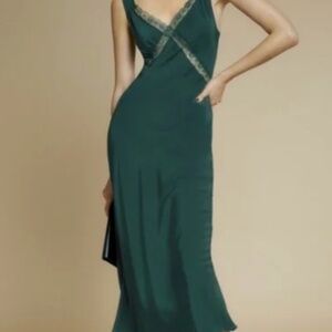 Reformation Provence lace-trim dress